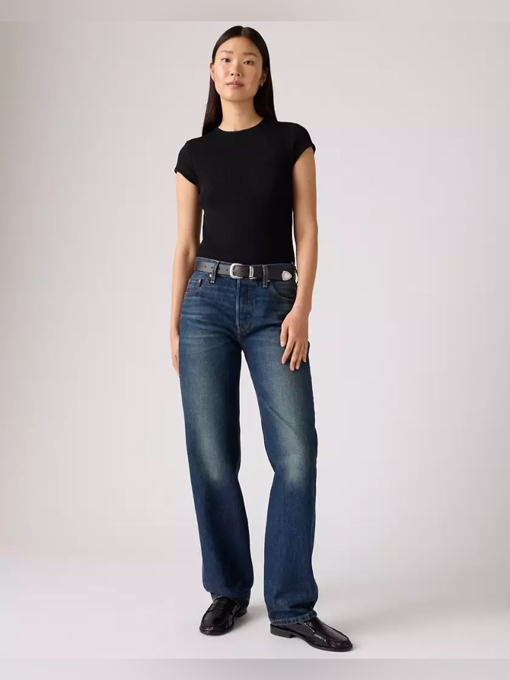 Levi’s 501 90s SELVEDGE Women’s Jeans 30/30 In Educate in Arts Dark Wash